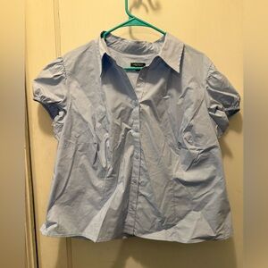 Wild Fable Light Blue Short Sleeve Button-Up Shirt